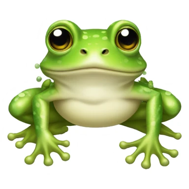 fancy frog sticker