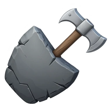 stone axe sticker