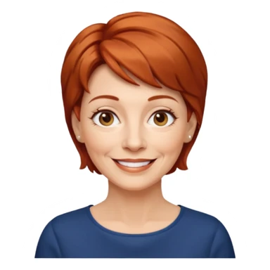 femme 60 ans cheveux courts et blond vénitien sticker