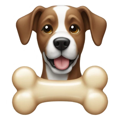 Christmas dog bone sticker