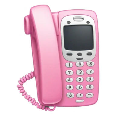 A pink flip phone sticker