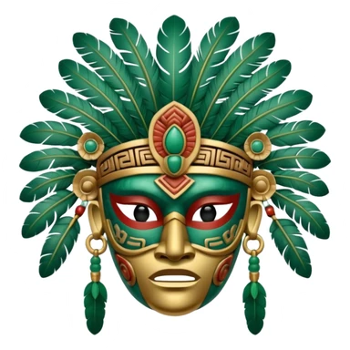 Mayan Warrior Mask sticker