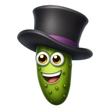 Quirky pickle sticker
