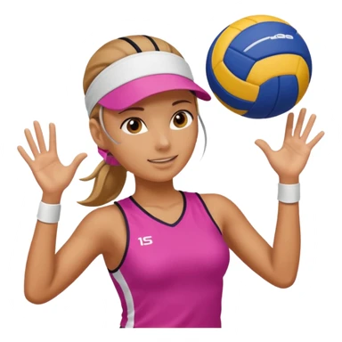 Volleyball girl sticker