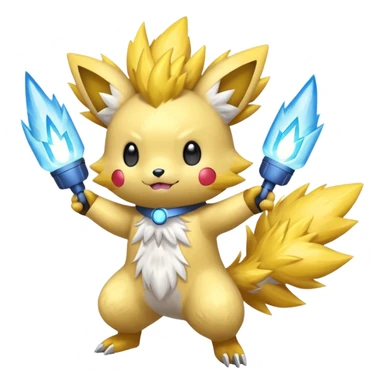 Minun-Pachirisu-Joltik-fusion, full body sticker