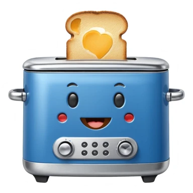 Happy toaster in a washtub  sticker