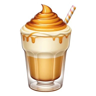 Creme brulee milkshake sticker