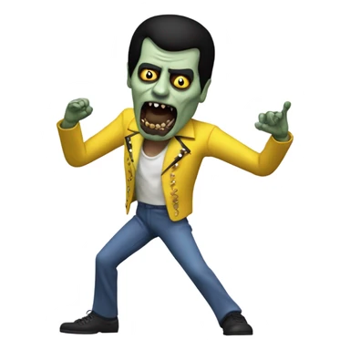 freddie mercury zombie dancing sticker