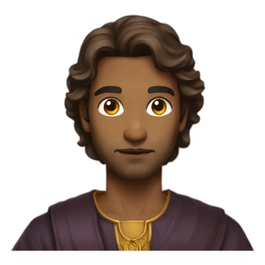 Brown hair Sri Lankan dungeon master sticker