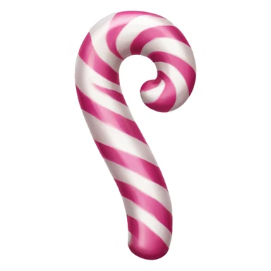 Pink and white candy cane sticker