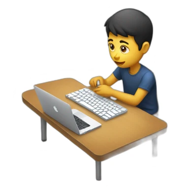 Student playing game on macbook and gamepad sticker