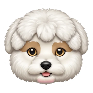 bichon frise face sticker
