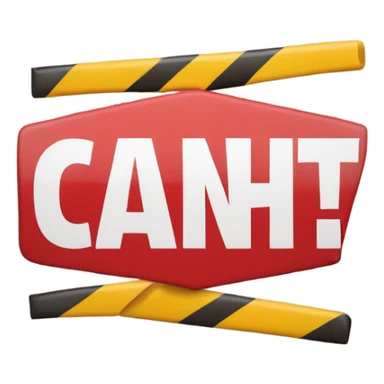 Don’t crash out sign  sticker