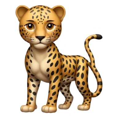 realistic leopard sticker