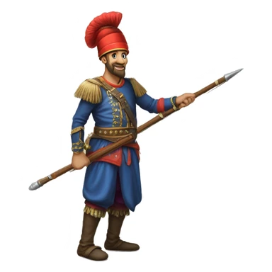 A full-length ottoman  janissary sticker