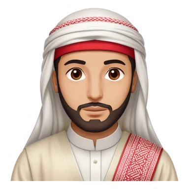 Saudi man in traditional attire sticker