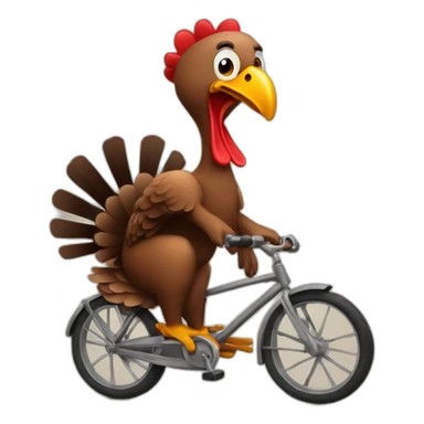 turkey-Riding-a-bike sticker