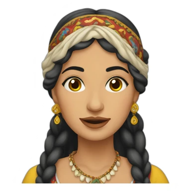 Romanian gypsy woman sticker