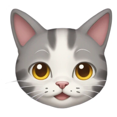 cat with heart eyes in ghibli sticker