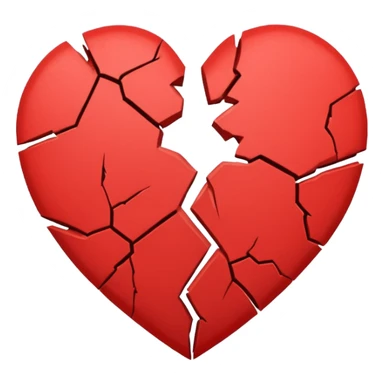 broken heart sticked together (divorce) sticker