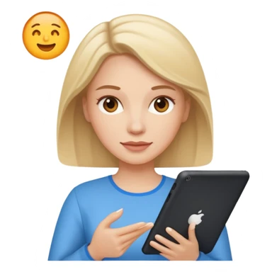 No she is white and she hold a ipadnooooo sticker