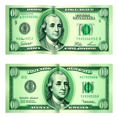 paper money banknote sticker