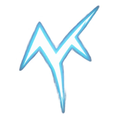 white lighting bolt sticker