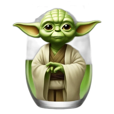 Yoda verre de bière sticker