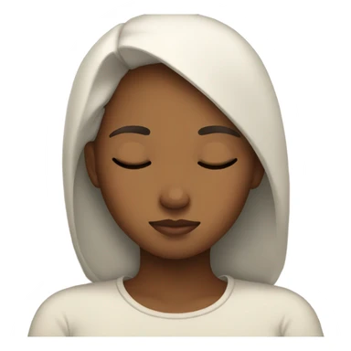 serene girl sleeping peacefully sticker