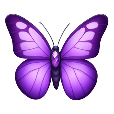 Purple gem inspired butterfly sticker