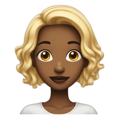 A girl with piercing sticker