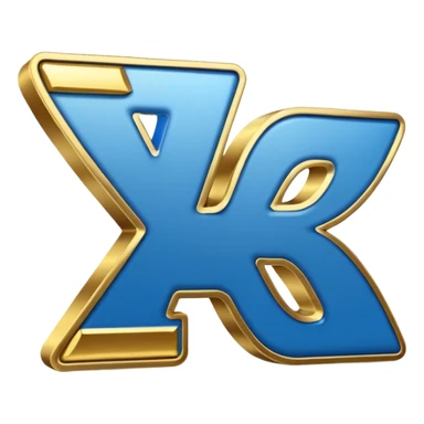 the word "yes" in blue and gold sticker