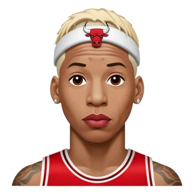 Dennis Rodman Chicago bulls #91 sticker