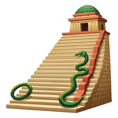Chichen Itzá with the serpent shadow on the steps sticker