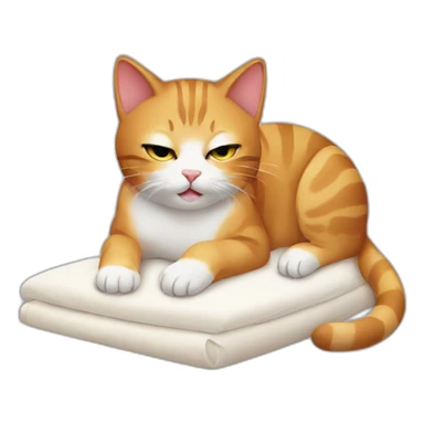 cat massage sticker
