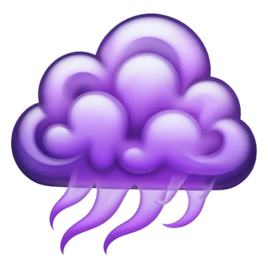 Purple smoke sticker