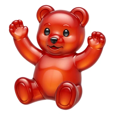 Red gummybear  sticker