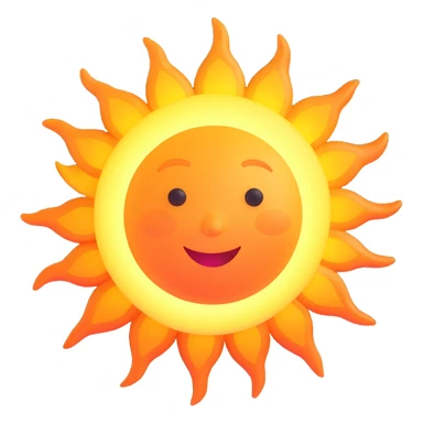 A detailed, realistic depiction of the sun with solar flares sticker