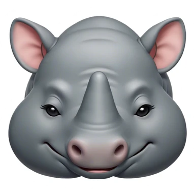 Meme-Worthy Cute Sleeping Rhinoceros Portrait Emoji, Head resting peacefully with a contented smile, showcasing a massive, robust build and a luxuriously soft slate-gray hide, eyes shut in a serene, restful nap, Simplified yet hilariously adorable features, highly detailed, glowing with a soft, drowsy light, high shine, relaxed and utterly lovable, stylized with an air of playful laziness, bright and heartwarming, soft glowing outline, capturing the essence of a comically sleepy rhinoceros, so meme-worthy it feels like it could instantly become the next viral sensation of adorable slumber! sticker