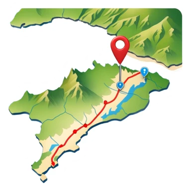 gps pin locaters on a wider range of map - buller nz sticker