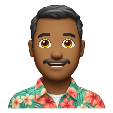Husband in Hawaiian shirt sticker