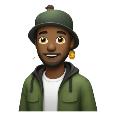 jamaican guy with rastacap sticker