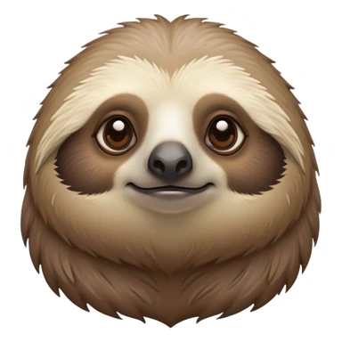Cinematic Noble Sloth Portrait Emoji, Poised and serene, with a leisurely, gentle build and calm, wise eyes adorned with soft, textured fur, Simplified yet sharp and sophisticated features, highly detailed, glowing with a soft, tranquil glow, high shine, intelligent and unhurried, stylized with an air of relaxed authority, focused and composed, soft glowing outline, capturing the essence of a watchful and confident guardian that appears ready to slowly emerge from the screen with effortless grace! sticker