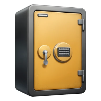 a metal safe sticker