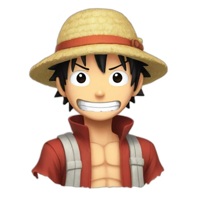 Luffy who talks to Naruto sticker