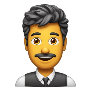 srinivas with McD logo sticker