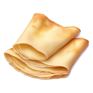 Crepes on a light pink plate sticker