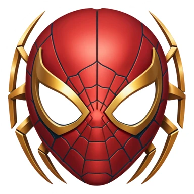 Iron spider man face sticker
