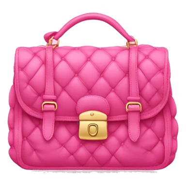 A pink luxurious bag sticker
