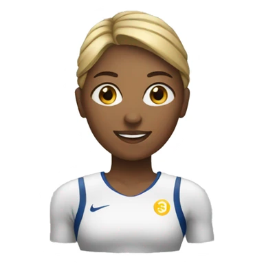 Athlete female sticker